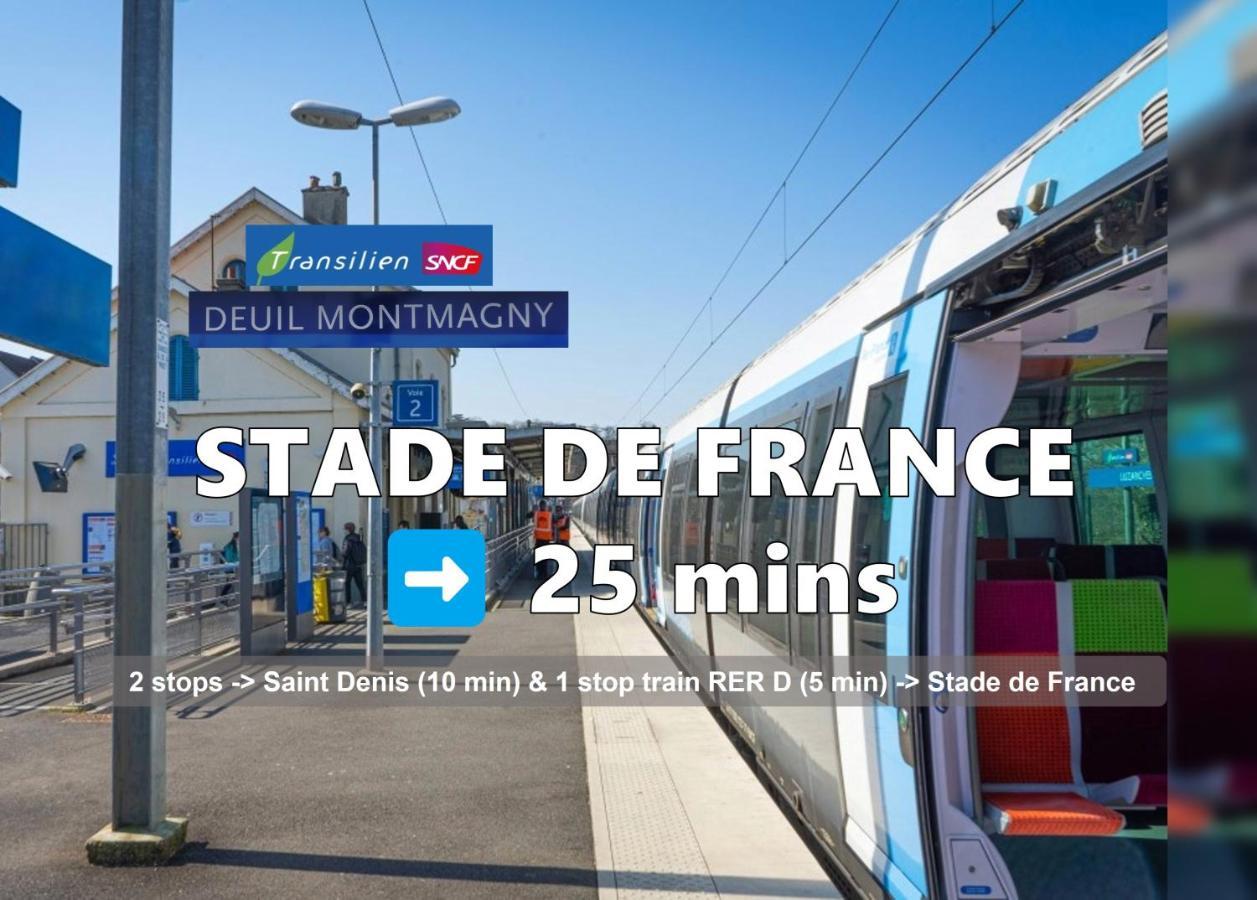 Room & Parking In Shared Appartment With Proprietor L 25 Mins From Paris Gare Du Nord, Cdg Airport & Stade De France Montmagny Kültér fotó